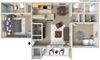 2 bedroom 1 bathroom at River Oaks Apartments in Tucson, AZ